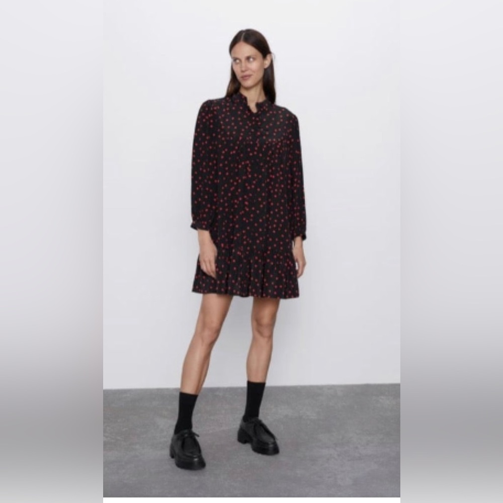 Black and Red Polka Dot Dress